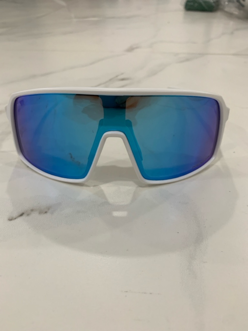 Oakley Sutro Blue Prizm Lenses w/ White Frame